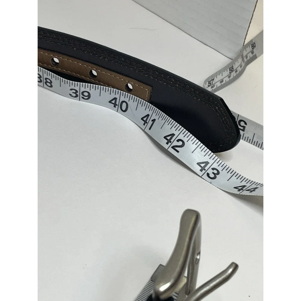 Brahma Belt Tan Vegan Leather Dress Belt Belt Size M 34-36
